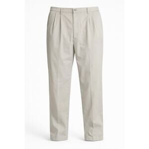 Dockers Classic Fit Khaki Pants Mens 42x32 Pleated No Wrinkle Twill Cotton